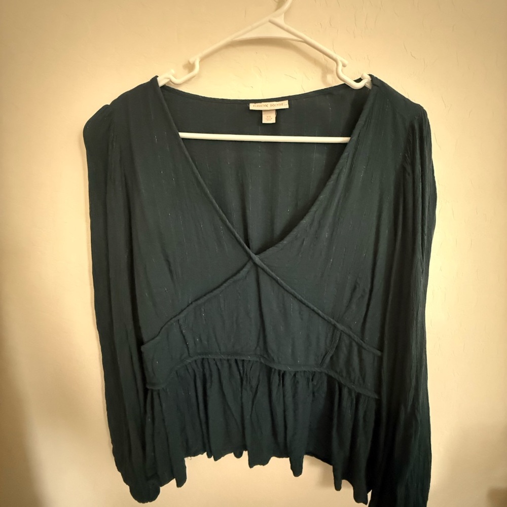 Knox Rose- Dark Green Women's Top